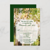 3.5x5 R.S.V.P. Kaart Huwelijkskandelaar in Eikenbo (Voorkant / Achterkant)