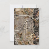3,5x5 R.S.V.P. kaart Jacht camouflage herten camou (Achterkant)