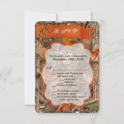 3.5x5 R.S.V.P. Kaart Jachtkoppel Herten Ree Bok (Voorkant)