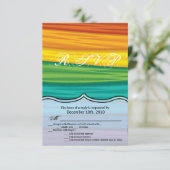 3.5x5 R.S.V.P. Kaart lgbtq regenboog vlag gay lesb (Staand voorkant)