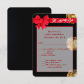 3.5x5 R.S.V.P. Kaart Marine Dress Blues Uniform (Voorkant / Achterkant)