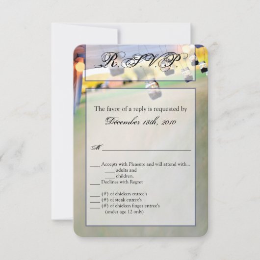 3.5x5 R.S.V.P. Kaart Mason Jar Kaarsenhouders Aant (Voorkant)