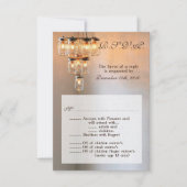 3.5x5 R.S.V.P. Kaart Mason Jar Kroonluchter Kaars (Voorkant)