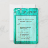 3.5x5 R.S.V.P. Kaart Mason Jar String Lights Wood (Voorkant)