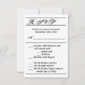 3.5x5 R.S.V.P. Kaart Modern Typografie Krantenpapi (Voorkant)