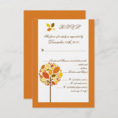 3.5x5 R.S.V.P. Kaart Moderne Herfstboom (Voorkant / Achterkant)