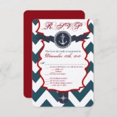 3.5x5 R.S.V.P. kaart Nautisch anker kompas Oceaan (Voorkant / Achterkant)