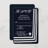 3.5x5 R.S.V.P. Kaart Navy Zomerjurk Blues Unifo (Voorkant / Achterkant)