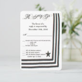 3.5x5 R.S.V.P. Kaart Navy Zomerjurk Wit Unifo (Staand voorkant)