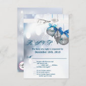 3.5x5 R.S.V.P. Kaart Ornamenten Sneeuwvlokken Snee (Voorkant / Achterkant)