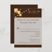 3.5x5 R.S.V.P. Kaart Papier Lantaarns Brow (Voorkant / Achterkant)