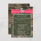 3,5x5 R.S.V.P. Kaart Roze Browning Camo (Voorkant / Achterkant)