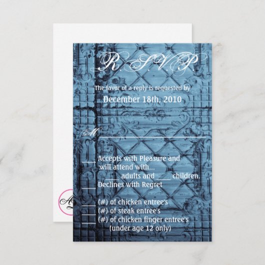 3.5x5 R.S.V.P. Kaart Rustieke Tin Panel Plafondtel (Voorkant / Achterkant)