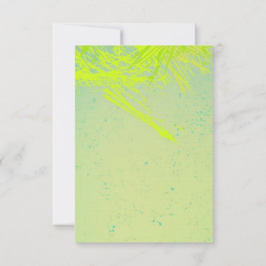 3.5x5 R.S.V.P. Kaart Spring Hibiscus Flower Hawaii (Achterkant)