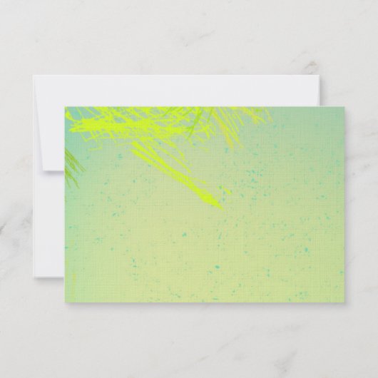 3.5x5 R.S.V.P. Kaart Spring Hibiscus Flower Hawaii (Achterkant)