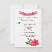3.5x5 R.S.V.P. Kaart Spring Hibiscus Flower Hawaii (Voorkant)