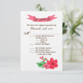 3.5x5 R.S.V.P. Kaart Spring Hibiscus Flower Hawaii (Staand voorkant)