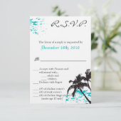 3.5x5 R.S.V.P. Kaart Strandbries Oceaanwater Tropi (Staand voorkant)