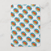 3.5x5 R.S.V.P. kaart stripboek Pop Art koppel (Achterkant)