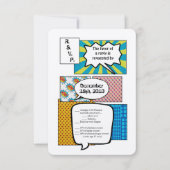 3.5x5 R.S.V.P. kaart stripboek popart koppel (Voorkant)