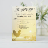 3.5x5 R.S.V.P. Kaart Sunny Morning Boerderij Count (Staand voorkant)