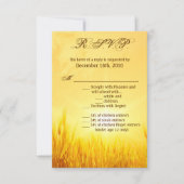 3.5x5 R.S.V.P. Kaart Sunrise Tarwe Country Rustic (Voorkant)