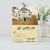 3.5x5 R.S.V.P. Kaart Sunset Barn Country Rustic Fi (Staand voorkant)