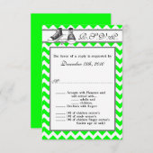 3,5x5 R.S.V.P. Kaart Teenage Sneakers Chevron Stri (Voorkant / Achterkant)