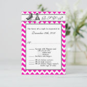 3.5x5 R.S.V.P.-kaart Teensneakers Chevronstreep Kaart (Staand voorkant)