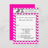 3.5x5 R.S.V.P.-kaart Teensneakers Chevronstreep Kaart (Voorkant / Achterkant)