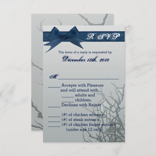 3,5x5 R.S.V.P.-Kaart van glas met grijpbeweging Kaart (Voorkant / Achterkant)