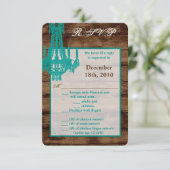 3.5x5 R.S.V.P. Kaart Westerne rustieke kroonluchte (Staand voorkant)