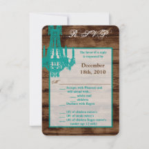 3.5x5 R.S.V.P. Kaart Westerne rustieke kroonluchte