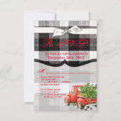 3,5x5 R.S.V.P. Kaart XMAS Truck kerstbuffel P (Voorkant)