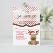 3.5x5 R.S.V.P. Kaart XMAS Vrachtwagen Kerst Buffel (Staand voorkant)