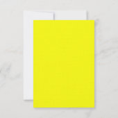 3.5x5 R.S.V.P. Modern Neon Streep Geel Retro Kaart (Achterkant)