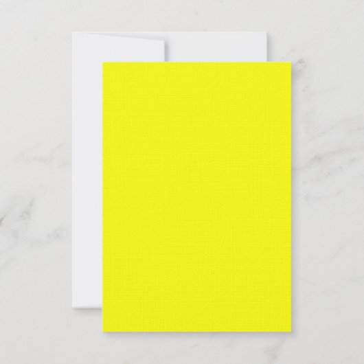 3,5x5 R.S.V.P. Modern Neon Stripe Yellow Retro Kaart (Achterkant)