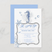 3.5x5 R.S.V.P. Seahorse Zee Ocean Beach Kaart (Voorkant / Achterkant)