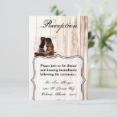 3.5x5 Receptie Kaart Laarzen Land Rustiek Western (Staand voorkant)