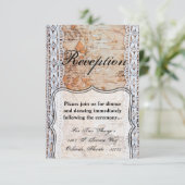 3.5x5 Receptie Kaart Land Schuur Houten Kant Trim  (Staand voorkant)