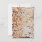 3.5x5 Receptie Kaart Land Schuur Houten Kant Trim  (Achterkant)