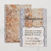 3.5x5 Receptie Kaart Land Schuur Houten Kant Trim  (Voorkant / Achterkant)