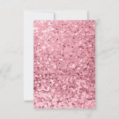 3.5x5 Receptie Kaart Roos Gouden Glitter (Achterkant)