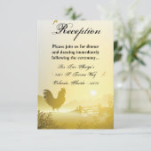 3.5x5 Receptie Kaart Sunny Morning Boerderij Count (Staand voorkant)