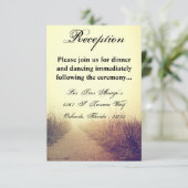 3.5x5 Receptie Kaart Sunrise Pathway Wandelpad (Staand voorkant)