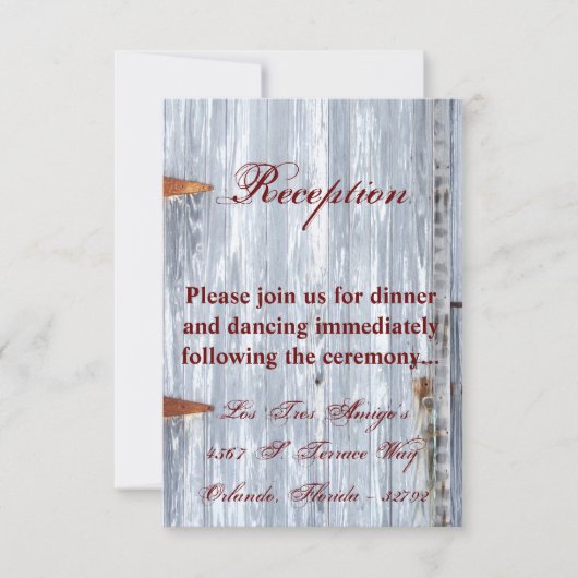3.5x5 Receptie Kaart Wit Wassen Hout Schuurdeur Co (Voorkant)