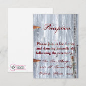 3.5x5 Receptie Kaart Wit Wassen Hout Schuurdeur Co (Voorkant / Achterkant)