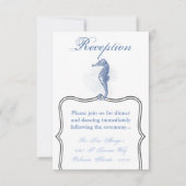 3.5x5 Receptie Kaart Zeepaardje Ocean Beach Water (Voorkant)