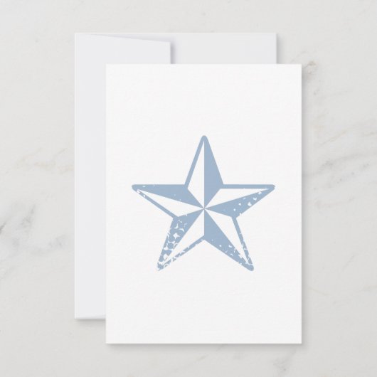 3.5x5 Receptie Kaart Zeepaardje Ocean Beach Water (Achterkant)