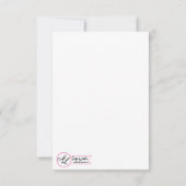 3.5x5 Receptie Kaart Zomer Land Bruiloft Rustiek (Achterkant)